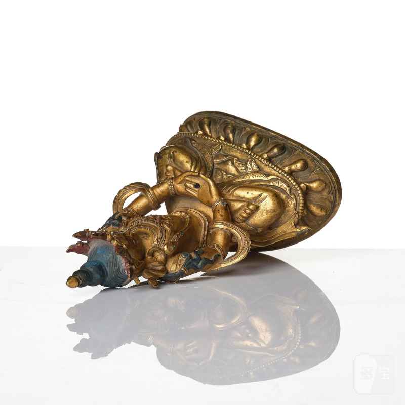 A gilt-bronze figure of Amitayus, - 图7